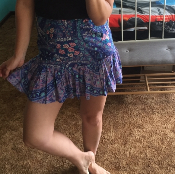 NWOT Spell Celestial Mini Skirt - Picture 2 of 6